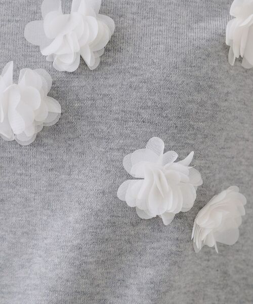 OPAQUE.CLIP / オペーク ドット クリップ ニット・セーター | フラワーモチーフニット【洗濯機洗い可】 | 詳細8