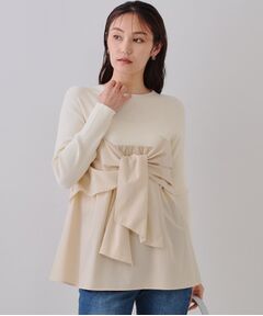 OPAQUE.CLIP / オペーク ドット クリップ ニット・セーター | リボンビスチェドッキングニット【洗濯機洗い可】