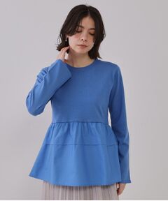 OPAQUE.CLIP / オペーク ドット クリップ ニット・セーター | ペプラムドッキングニット【洗濯機洗い可】