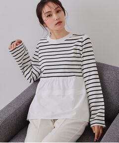 OPAQUE.CLIP / オペーク ドット クリップ ニット・セーター | ペプラムドッキングニット【洗濯機洗い可】