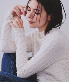 OPAQUE.CLIP / オペーク ドット クリップ カットソー | ぽこぽこハイネックカットソー【洗濯機洗い可】