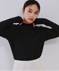 OPAQUE.CLIP / オペーク ドット クリップ カットソー | ぽこぽこハイネックカットソー【洗濯機洗い可】