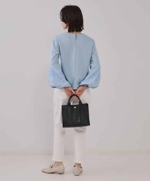 OPAQUE.CLIP / オペーク ドット クリップ カットソー | ジャカードバルーンスリーブトップス【洗濯機洗い可】 | 詳細11