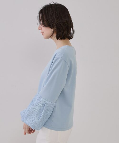 OPAQUE.CLIP / オペーク ドット クリップ カットソー | ジャカードバルーンスリーブトップス【洗濯機洗い可】 | 詳細14