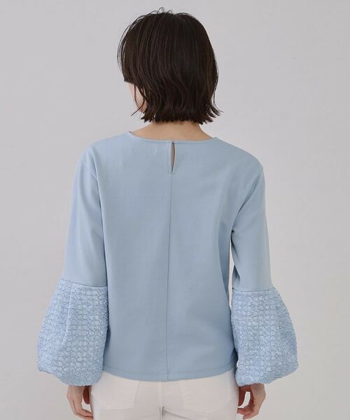 OPAQUE.CLIP / オペーク ドット クリップ カットソー | ジャカードバルーンスリーブトップス【洗濯機洗い可】 | 詳細15