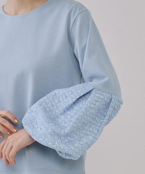 OPAQUE.CLIP / オペーク ドット クリップ カットソー | ジャカードバルーンスリーブトップス【洗濯機洗い可】 | 詳細18