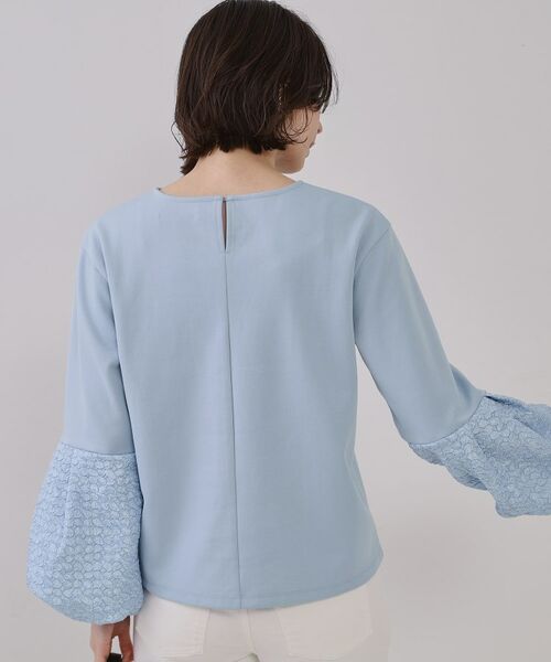 OPAQUE.CLIP / オペーク ドット クリップ カットソー | ジャカードバルーンスリーブトップス【洗濯機洗い可】 | 詳細9