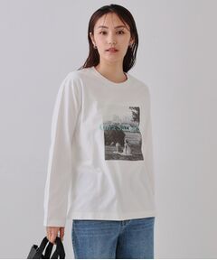 OPAQUE.CLIP / オペーク ドット クリップ カットソー | フォトプリントロングTシャツ【洗濯機洗い可】