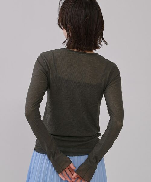 OPAQUE.CLIP / オペーク ドット クリップ カットソー | シアーリブカットソー【洗濯機洗い可】 | 詳細5