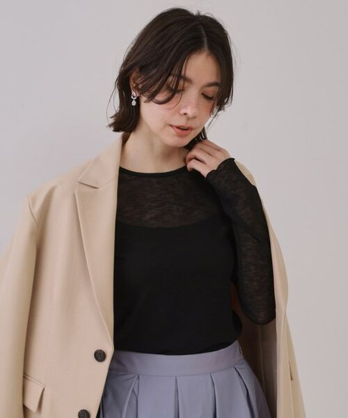 OPAQUE.CLIP / オペーク ドット クリップ カットソー | シアーリブカットソー【洗濯機洗い可】 | 詳細9