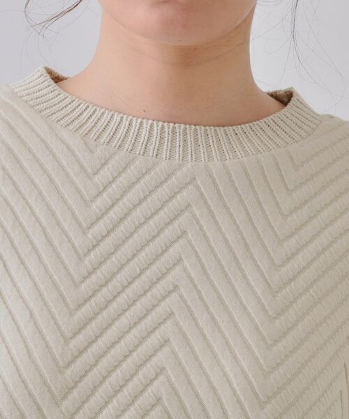 OPAQUE.CLIP / オペーク ドット クリップ カットソー | キルトジャカードトップス/セットアップ対応【洗濯機洗い可】 | 詳細12