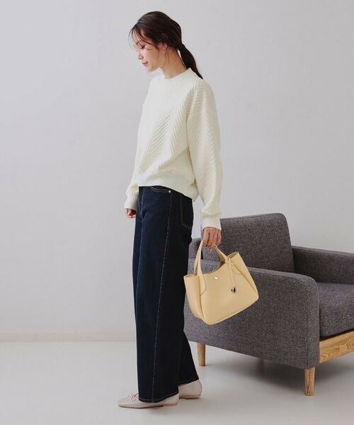 OPAQUE.CLIP / オペーク ドット クリップ カットソー | キルトジャカードトップス/セットアップ対応【洗濯機洗い可】 | 詳細3