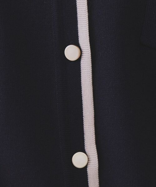 OPAQUE.CLIP / オペーク ドット クリップ カーディガン・ボレロ | 《美人百花掲載》配色ラインカーディガン/アンサンブル対応【洗濯機洗い可】 | 詳細12