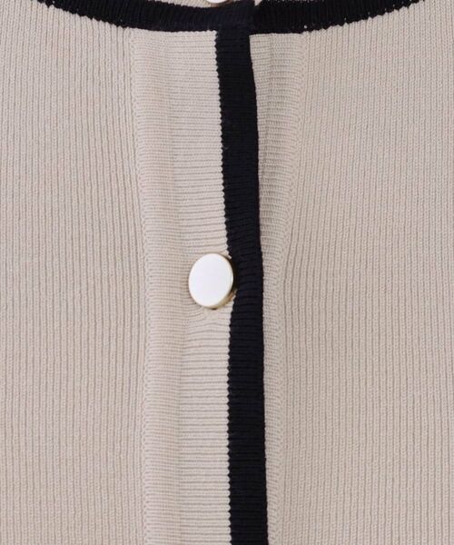 OPAQUE.CLIP / オペーク ドット クリップ カーディガン・ボレロ | 《美人百花掲載》配色ラインカーディガン/アンサンブル対応【洗濯機洗い可】 | 詳細8