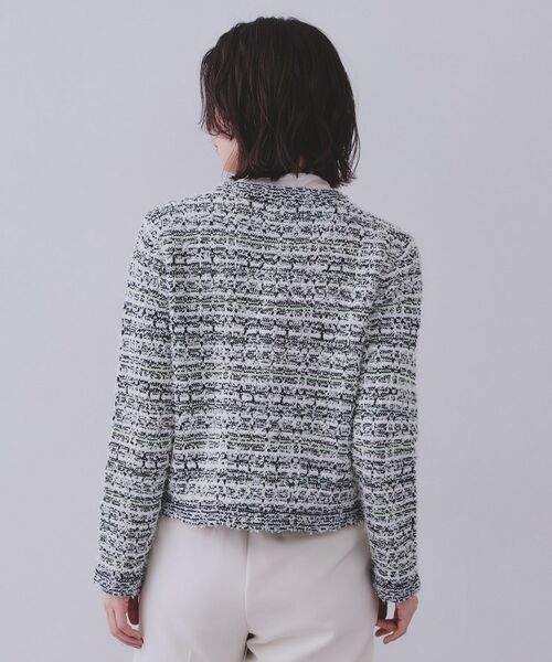 OPAQUE.CLIP / オペーク ドット クリップ カーディガン・ボレロ | ファンシーMIXニットカーディガン【洗濯機洗い可】 | 詳細11