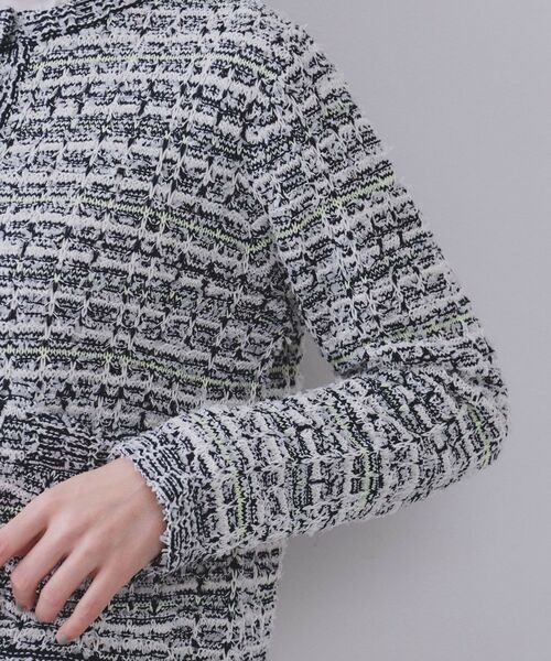 OPAQUE.CLIP / オペーク ドット クリップ カーディガン・ボレロ | ファンシーMIXニットカーディガン【洗濯機洗い可】 | 詳細13