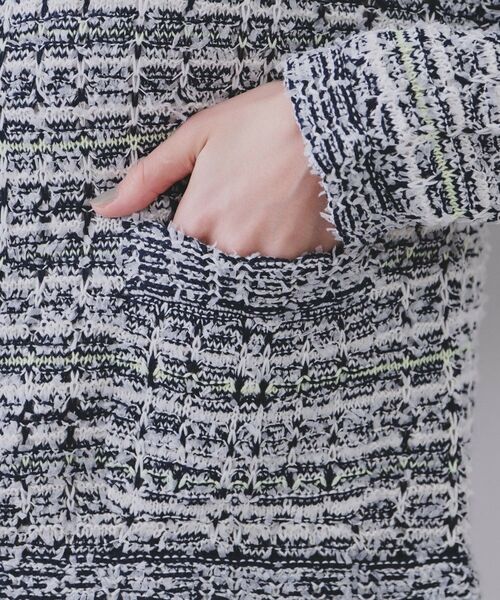OPAQUE.CLIP / オペーク ドット クリップ カーディガン・ボレロ | ファンシーMIXニットカーディガン【洗濯機洗い可】 | 詳細14