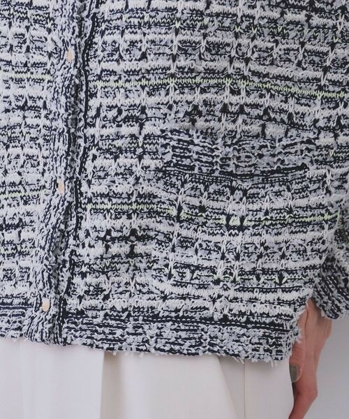 OPAQUE.CLIP / オペーク ドット クリップ カーディガン・ボレロ | ファンシーMIXニットカーディガン【洗濯機洗い可】 | 詳細15