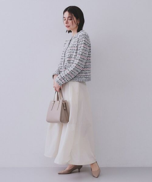 OPAQUE.CLIP / オペーク ドット クリップ カーディガン・ボレロ | ファンシーMIXニットカーディガン【洗濯機洗い可】 | 詳細3