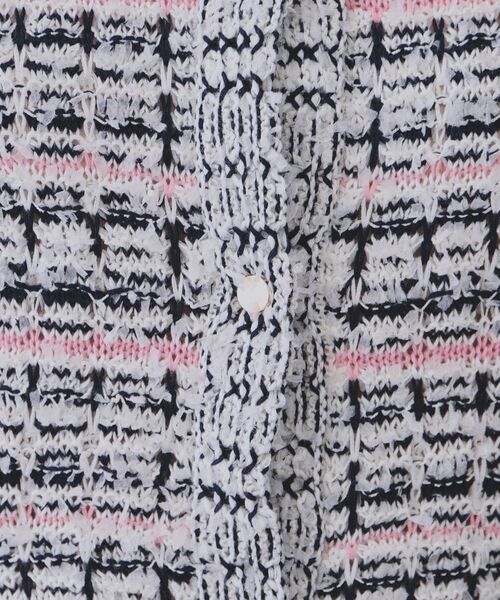 OPAQUE.CLIP / オペーク ドット クリップ カーディガン・ボレロ | ファンシーMIXニットカーディガン【洗濯機洗い可】 | 詳細4