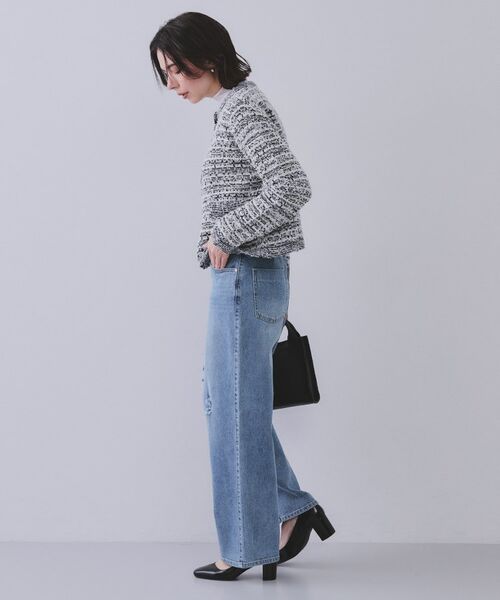 OPAQUE.CLIP / オペーク ドット クリップ カーディガン・ボレロ | ファンシーMIXニットカーディガン【洗濯機洗い可】 | 詳細7