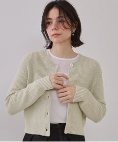 OPAQUE.CLIP / オペーク ドット クリップ カーディガン・ボレロ | ラメヤーンニットカーディガン【洗濯機洗い可】
