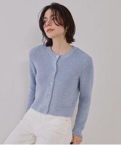 OPAQUE.CLIP / オペーク ドット クリップ カーディガン・ボレロ | ラメヤーンニットカーディガン【洗濯機洗い可】