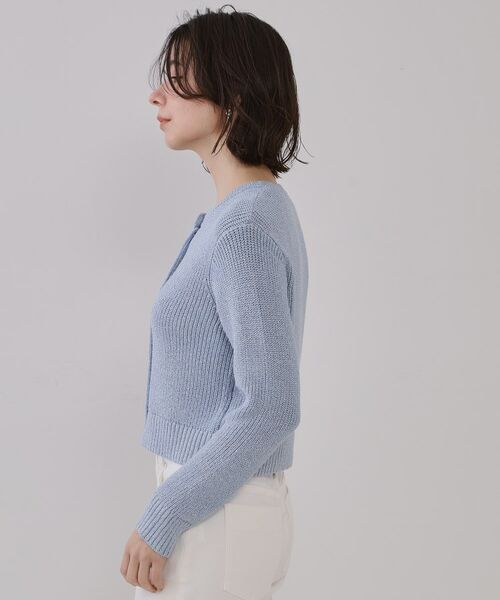 OPAQUE.CLIP / オペーク ドット クリップ カーディガン・ボレロ | ラメヤーンニットカーディガン【洗濯機洗い可】 | 詳細14