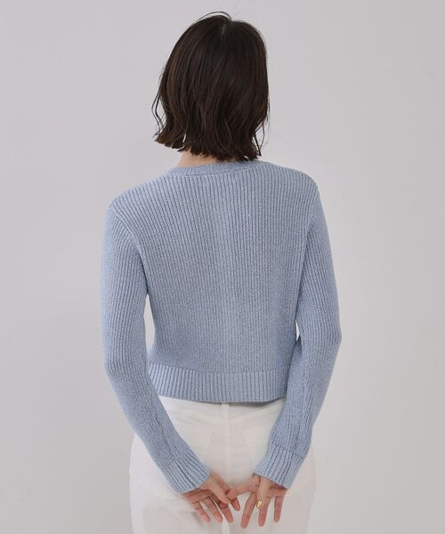 OPAQUE.CLIP / オペーク ドット クリップ カーディガン・ボレロ | ラメヤーンニットカーディガン【洗濯機洗い可】 | 詳細15