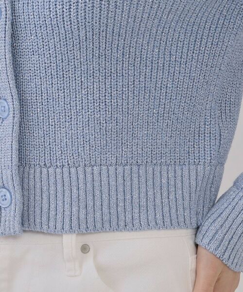 OPAQUE.CLIP / オペーク ドット クリップ カーディガン・ボレロ | ラメヤーンニットカーディガン【洗濯機洗い可】 | 詳細18