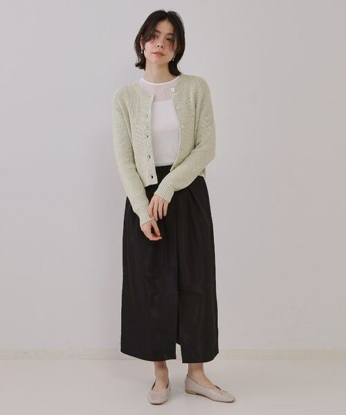 OPAQUE.CLIP / オペーク ドット クリップ カーディガン・ボレロ | ラメヤーンニットカーディガン【洗濯機洗い可】 | 詳細6