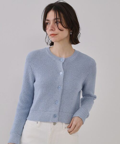 OPAQUE.CLIP / オペーク ドット クリップ カーディガン・ボレロ | ラメヤーンニットカーディガン【洗濯機洗い可】 | 詳細9