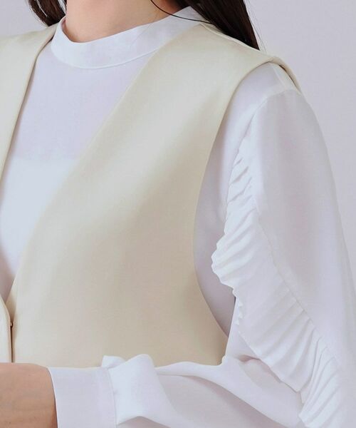 OPAQUE.CLIP / オペーク ドット クリップ ベスト | 《通勤・セレモニー対応/セットアップ対応》ペプラムジレ【洗濯機洗い可】 | 詳細14