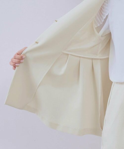 OPAQUE.CLIP / オペーク ドット クリップ ベスト | 《通勤・セレモニー対応/セットアップ対応》ペプラムジレ【洗濯機洗い可】 | 詳細17
