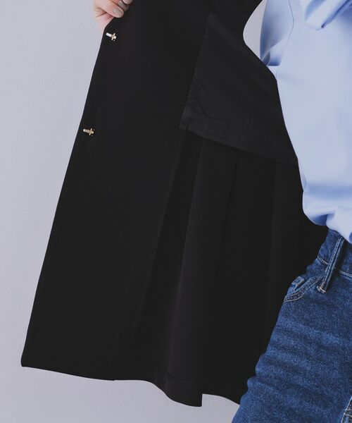 OPAQUE.CLIP / オペーク ドット クリップ ベスト | 《通勤・セレモニー対応/セットアップ対応》ペプラムジレ【洗濯機洗い可】 | 詳細7