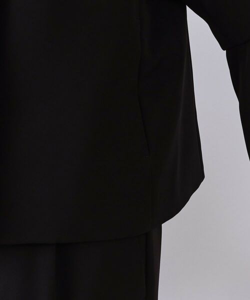 OPAQUE.CLIP / オペーク ドット クリップ ノーカラージャケット | 《通勤・セレモニー対応/セットアップ対応》パール調ボタンフレアスリーブジャケット【洗濯機洗い可】 | 詳細16