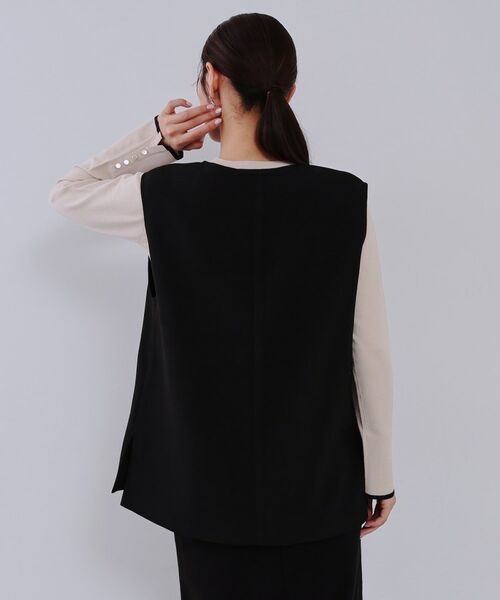 OPAQUE.CLIP / オペーク ドット クリップ ベスト | Vネックプルオーバーベスト【洗濯機洗い可】 | 詳細1