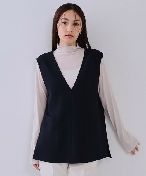 OPAQUE.CLIP / オペーク ドット クリップ ベスト | Vネックプルオーバーベスト【洗濯機洗い可】 | 詳細13