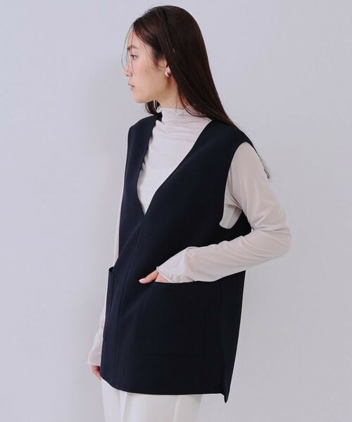 OPAQUE.CLIP / オペーク ドット クリップ ベスト | Vネックプルオーバーベスト【洗濯機洗い可】 | 詳細14