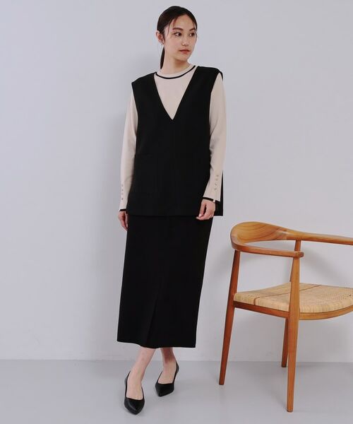 OPAQUE.CLIP / オペーク ドット クリップ ベスト | Vネックプルオーバーベスト【洗濯機洗い可】 | 詳細2