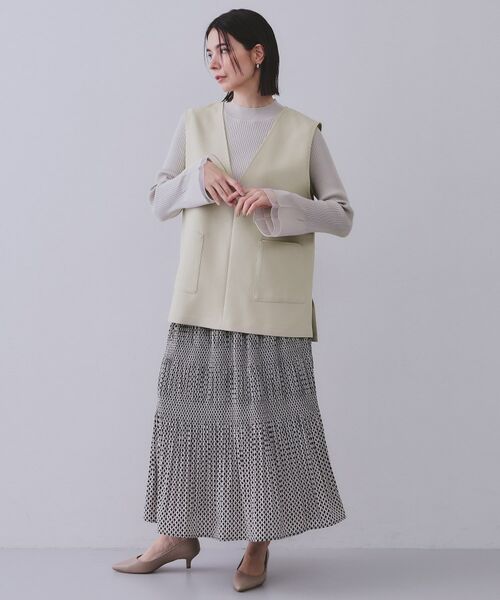 OPAQUE.CLIP / オペーク ドット クリップ ベスト | Vネックプルオーバーベスト【洗濯機洗い可】 | 詳細6