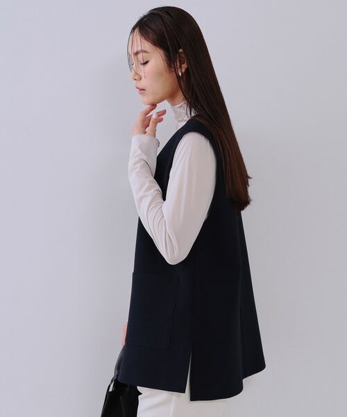 OPAQUE.CLIP / オペーク ドット クリップ ベスト | Vネックプルオーバーベスト【洗濯機洗い可】 | 詳細9