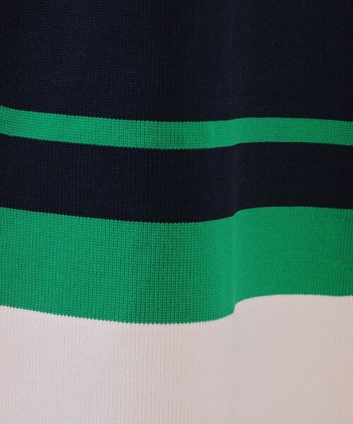 OPAQUE.CLIP / オペーク ドット クリップ ロング・マキシ丈ワンピース | 配色ラインフィット＆フレアニットワンピース【洗濯機洗い可/抗ピル】 | 詳細7