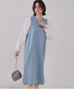 OPAQUE.CLIP / オペーク ドット クリップ ロング・マキシ丈ワンピース | フハクスリーブニットワンピース【洗える】