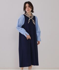 OPAQUE.CLIP / オペーク ドット クリップ ロング・マキシ丈ワンピース | フハクスリーブニットワンピース【洗える】