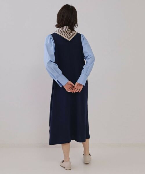 OPAQUE.CLIP / オペーク ドット クリップ ロング・マキシ丈ワンピース | フハクスリーブニットワンピース【洗える】 | 詳細11