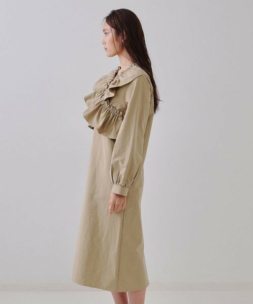 OPAQUE.CLIP / オペーク ドット クリップ ミニ丈・ひざ丈ワンピース | フリルデザインワンピース【洗濯機洗い可】 | 詳細10