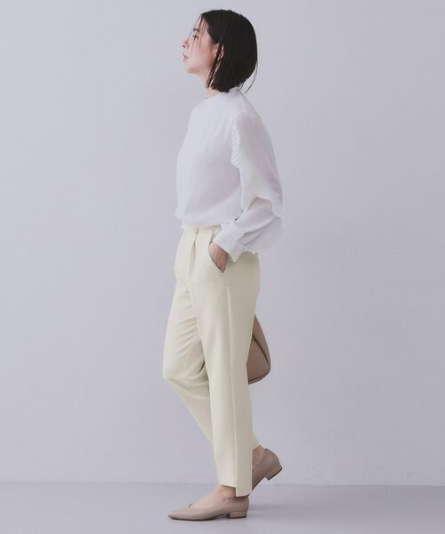 OPAQUE.CLIP / オペーク ドット クリップ パンツ | 《通勤・セレモニー対応/セットアップ対応》ステップヘムテーパードパンツ【洗濯機洗い可】 | 詳細7