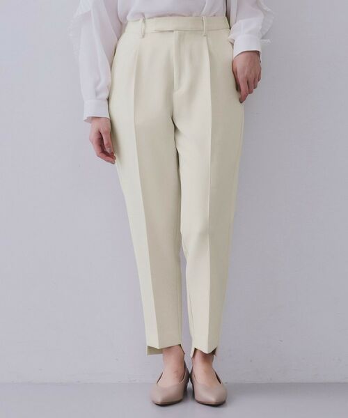 OPAQUE.CLIP / オペーク ドット クリップ パンツ | 《通勤・セレモニー対応/セットアップ対応》ステップヘムテーパードパンツ【洗濯機洗い可】 | 詳細9