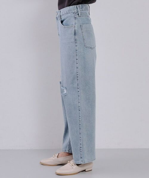 OPAQUE.CLIP / オペーク ドット クリップ パンツ | 《SS-LLsize》ストレッチダメージストレートデニム【洗濯機洗い可】 | 詳細10